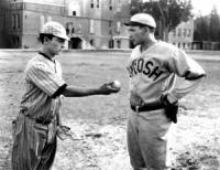 Buster Keaton: In "College", Keaton goes out for the baseball team to win the heart of a co-ed.